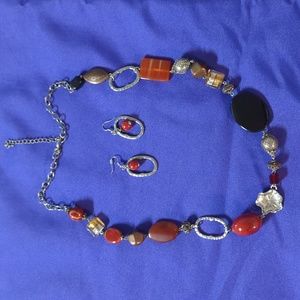 'Ignite' necklace and earrings.